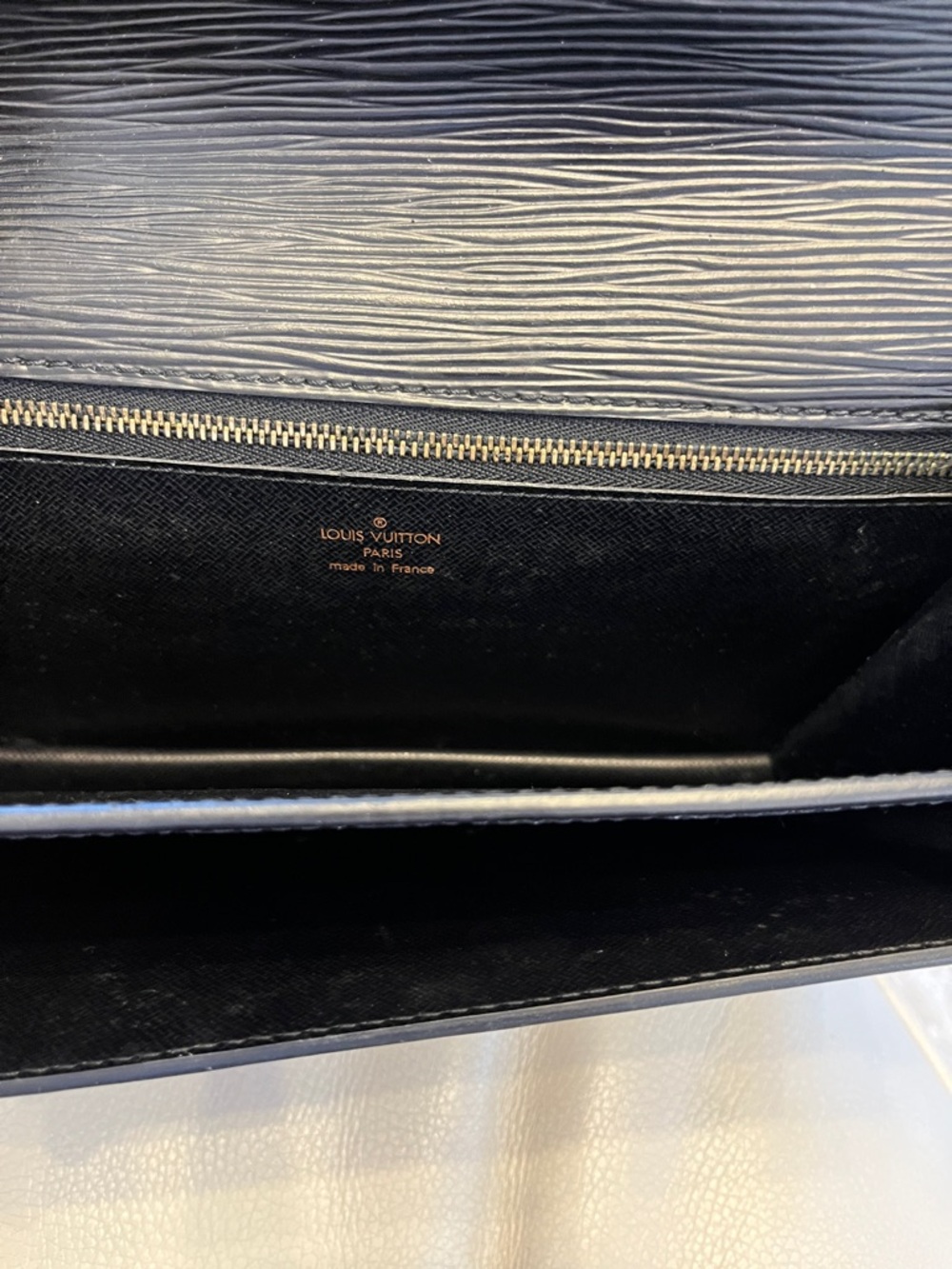 Louis Vuitton Black Epi Leather Wristlet Clutch with Gold Hardware - Picture 4 of 5